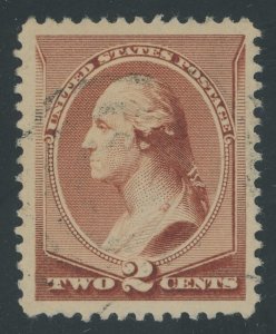 USA 210 - 2 cent Washington - XF Used with faint cancel - sound