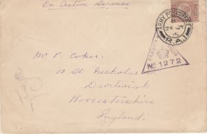 United Kingdom Army Post Office R.A.1 Army Railhead France