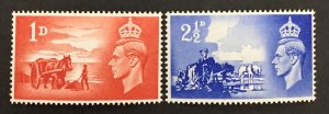 Great Britain 1948 #269-70, Channel Islands Liberation, MNH.