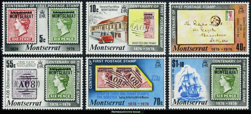 Montserrat Scott 327-332 Mint never hinged.