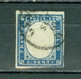 ITALY SARDANIA #12 USED...CANCELLATION