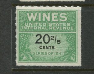 RE187  Wines Revenue Unused Stamp BX5104