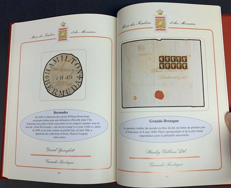 Monaco '97 International Philatelic Exhibition, Red Velvet Hardbound Catalog 