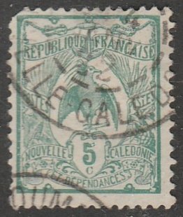 New Caledonia #91 Used Single Stamp