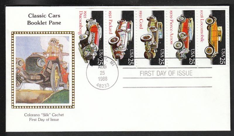 U.S. 2385a Classic Cars Colorano U/A FDC