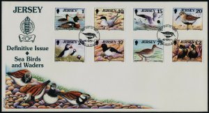 Jersey 778-85 on FDC - Birds