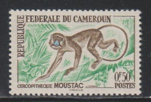 Cameroun, 50c  Mustache Monkey (SC# 358) MNH