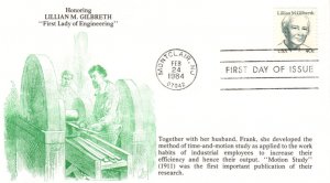 #1868 Lillian M. Gilbreth KMC FDC