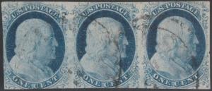 #9 USED STRIP OF 3 POS94-96L1L CV $400.00 BN9008