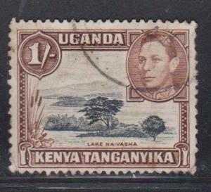 KENYA UGANDA & TANGANYIKA Scott # 80 Used - KGVI & Lake Naivasha