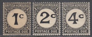 British Honduras J1-J3 MLH CV $9.00