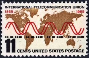 SC#1274 11¢ International Telecommunication Issue (1965) MNH