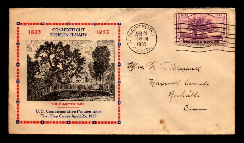 US SC# 772 FDC / Eagle Services Cachet (3) - L6924 