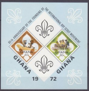 1972 Ghana 484-485/B47 65 years of scouting 6,50 €