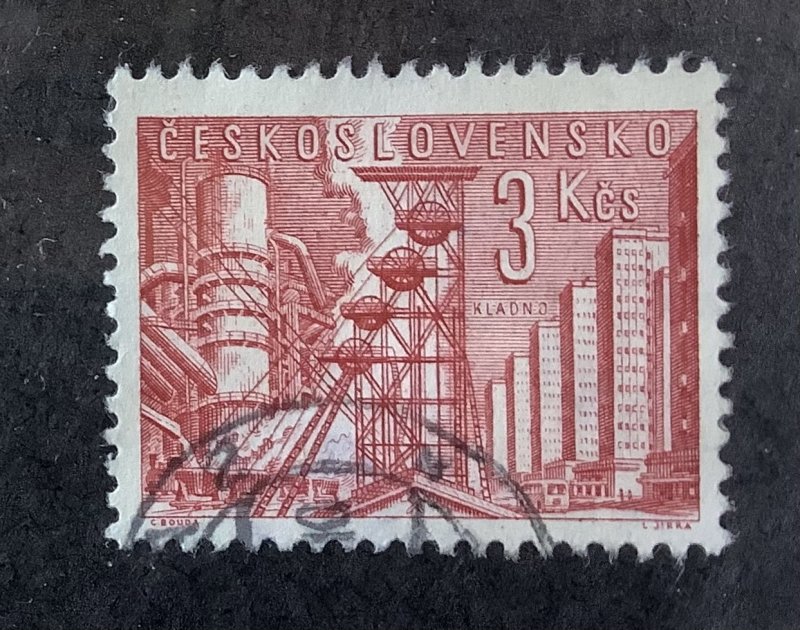 Czechoslovakia 1961 - Scott 1047 used - Kladmo mine