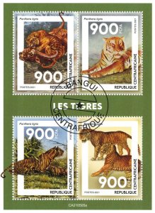 CENTRAL AFRICA 2021 - Tigers / minisheet