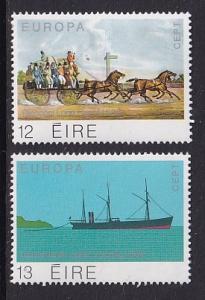 Ireland   #463-464  MNH  1979 Europa postal history  long car  steamer