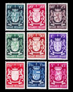 Belgium 1945 Sc B408-16 MNH Charity semi-postals