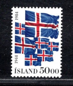 ICELAND SC# 591  FVF/MLH