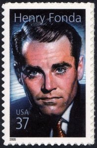 SC#3911 37¢ Legends of Hollywood: Henry Fonda (2005) SA