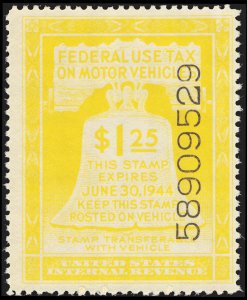 U.S. REV. MOTOR VEHICLE RV27  Mint (ID # 117687)