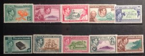 PITCAIRN ISLAND 1940/51DEFINITIVE SET SG 1-8 UNMOUNTED MINT CAT £75