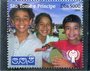 Sao Tome & Principe 2004 IYC CHILDREN SPORT POLO Stamp Perforated Mint (NH)