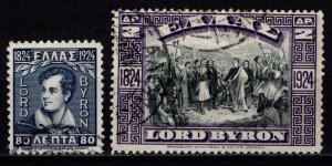 Greece 1924 Lord Byron Centenary, Set [Used]