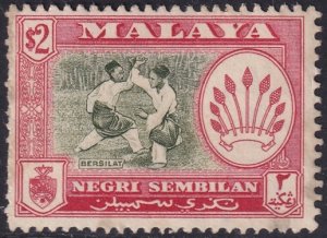 Malaya Negri Sembilan 1963 Sc 73 MNG(*) damaged perfs perf 13x12.5