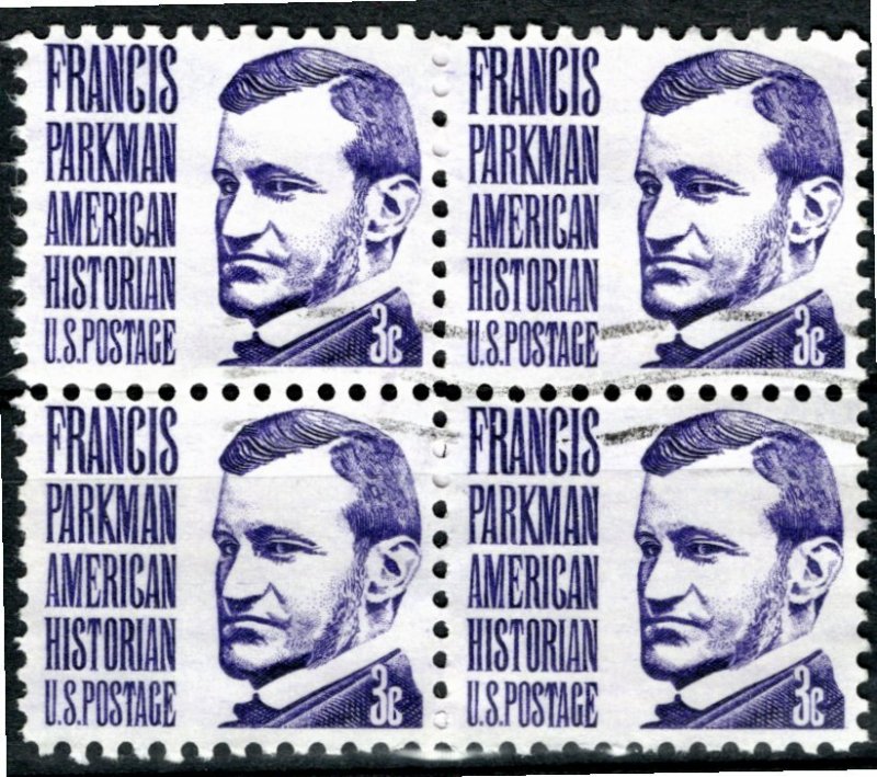 USA; 1967: Sc. # 1281: Used Single Block of Four Stamps