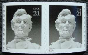 US #4861 MNH Coil Pair, Abraham Lincoln, SCV $.90 