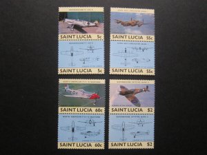 St Lucia 1985 Sc 762-765 set MNH