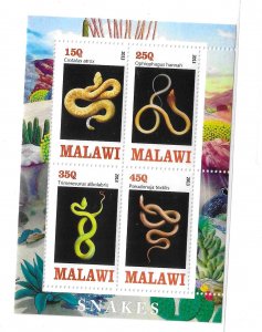 Malawi 2013 Snakes S/S MNH C16