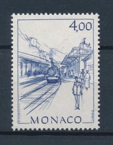 [113621] Monaco 1986 Railway trains Eisenbahn From set MNH