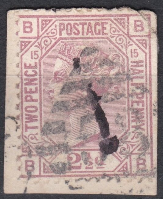 Great Britain Sg141 2.5d Rosy Mauve Pl 10 Used Cv £85   DJ