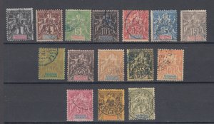 J45943 JL Stamps various 1896-1902 madagascar used commerce #28--up $44.00 ++scv