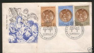 VATICAN-ITALY-FDC-LITTLE DAMAGED-1963.