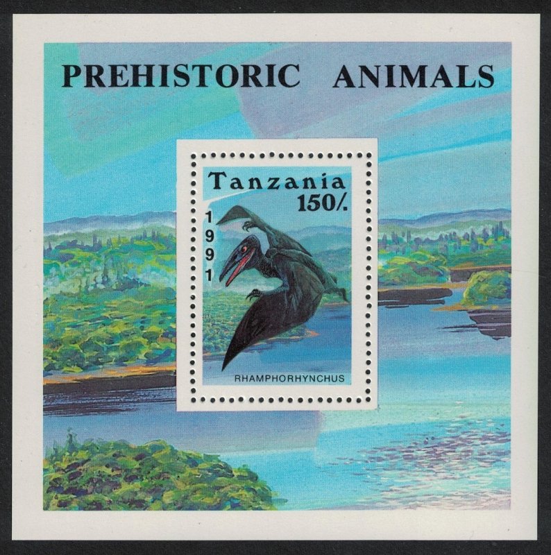 Tanzania Prehistoric Animal Rhamphorhynchus MS 1991 MNH SG#ms929