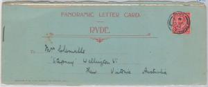GB - POSTAL HISTORY: PANORAMIC LETTER CARD from IOW Isle of Wight Ryde 1912 
