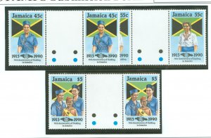 Jamaica #721-723 Mint (NH) Multiple (Scouts)