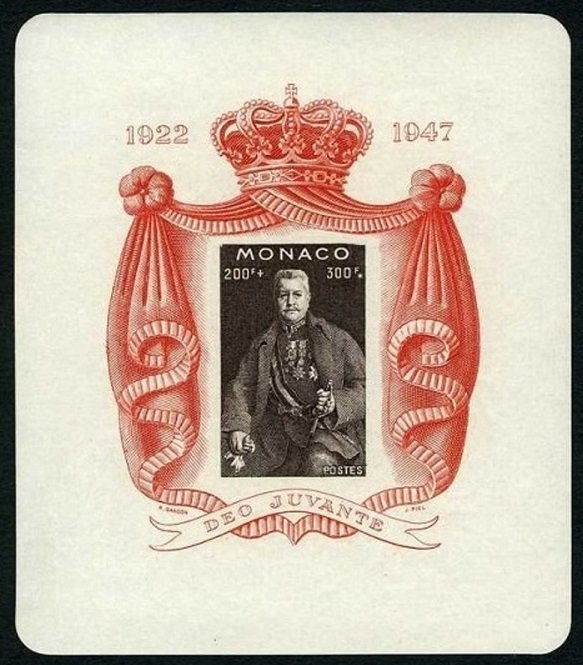 1947 Monaco 337/B2 MLH 25 YEARS OF PRINCE LOUIS  40,00 €