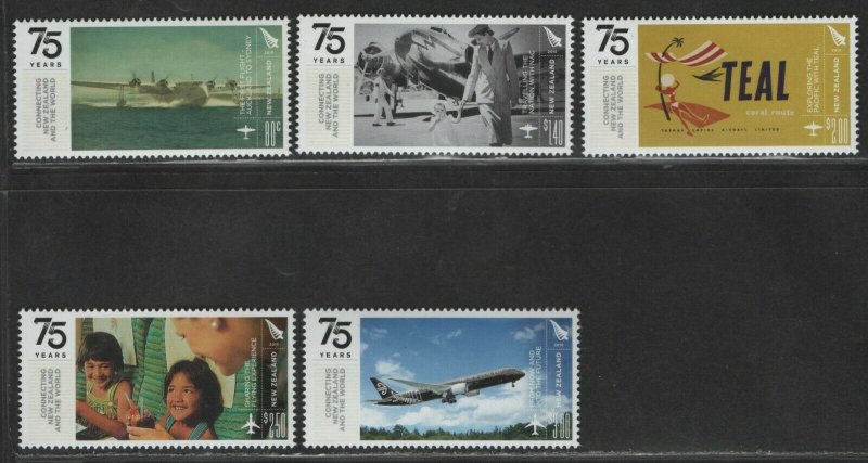 $New Zealand Sc#2567-2571 M/NH/VF, complete set, cv. $14.60