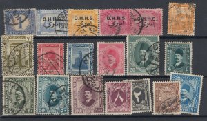 Egypt Mid Period Collection Of 19 Fine Used JK7262