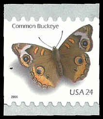 PCBstamps   US #4002 24c Buckeye Butterfly, coil, MNH, (12)