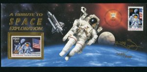 2841, 2842 A Tribute To Space Exploration Souvenir Cover Space Shuttle En