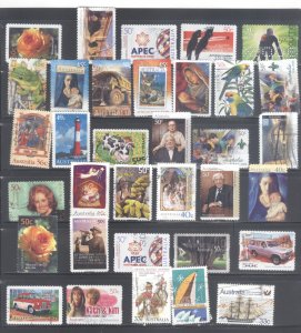 Australia 34 stamp mini collection used #1