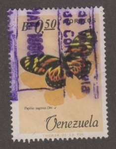 Venezuela 891 Butterflies 1966