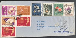 1966 Saigon Vietnam Indochina Airmail Cover To Lexington VA USA