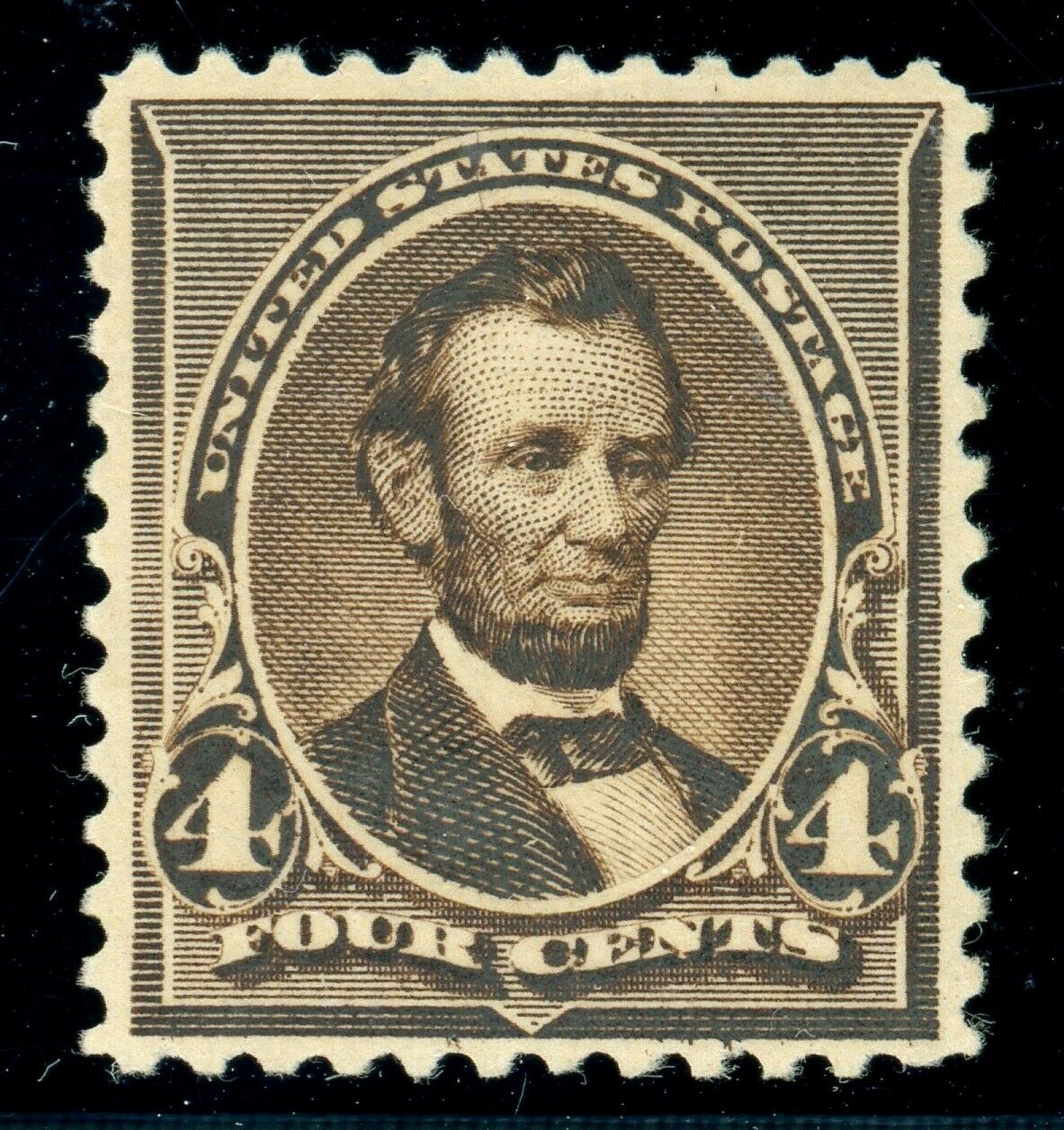 US Stamp 222 Lincoln 4c, PSE Cert Mint OGNH SMQ 300.00 United