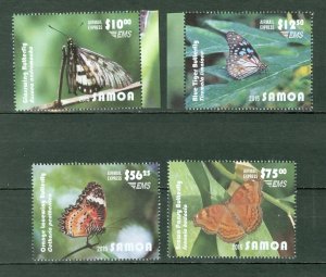 SAMOA 2015 BUTTERFLIES #C15a-C15d  SET MNH...$114.50